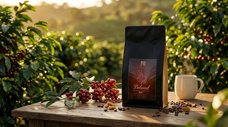 Beloved - Brazil Medium Roast Coffee – Smooth Chocolate & Honeycomb Notes – Single Origin (12oz)